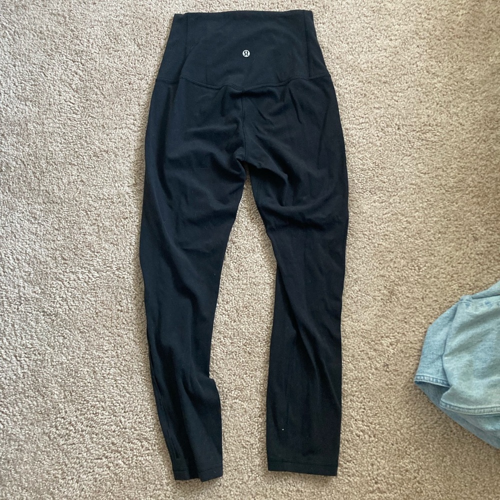 Black lululemon leggings high waisted